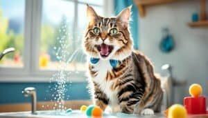 Cat Water Play