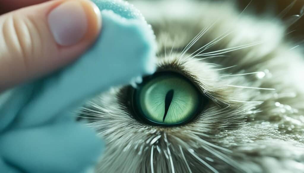 Cat eye cleaning