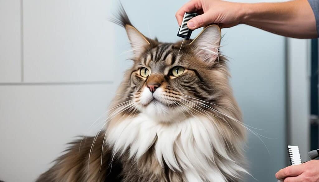 Maine Coon grooming