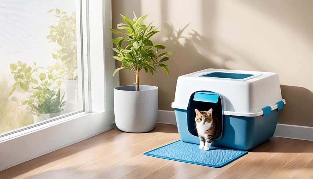 setting up a litter box