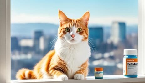 is betadine safe for cats