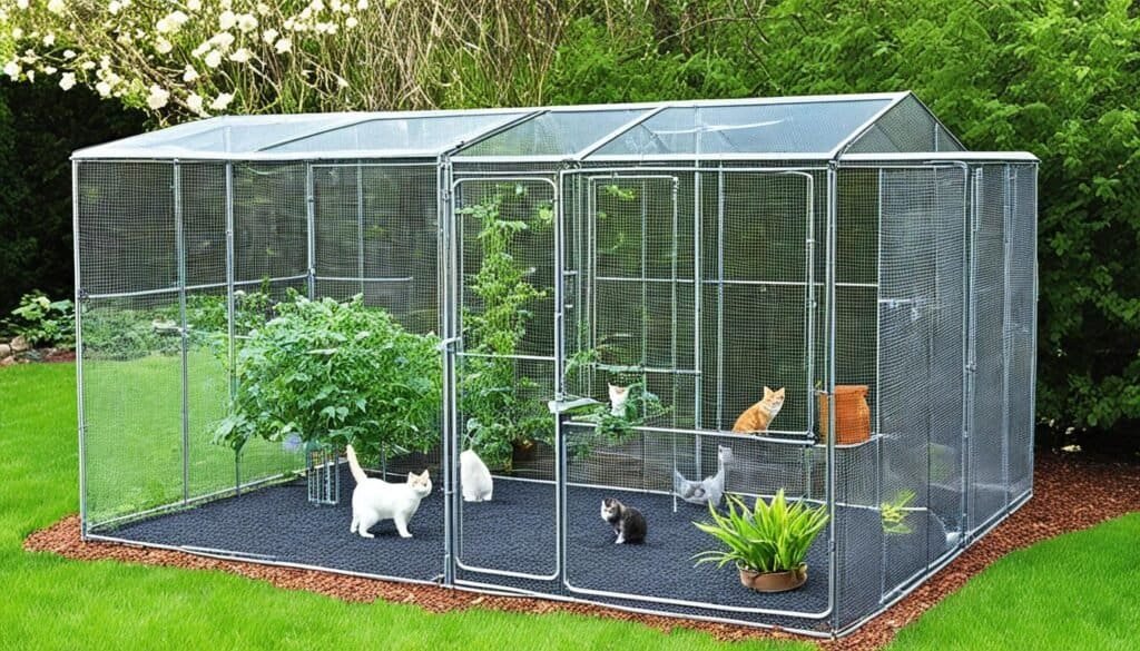 secure outdoor enclosures for cats